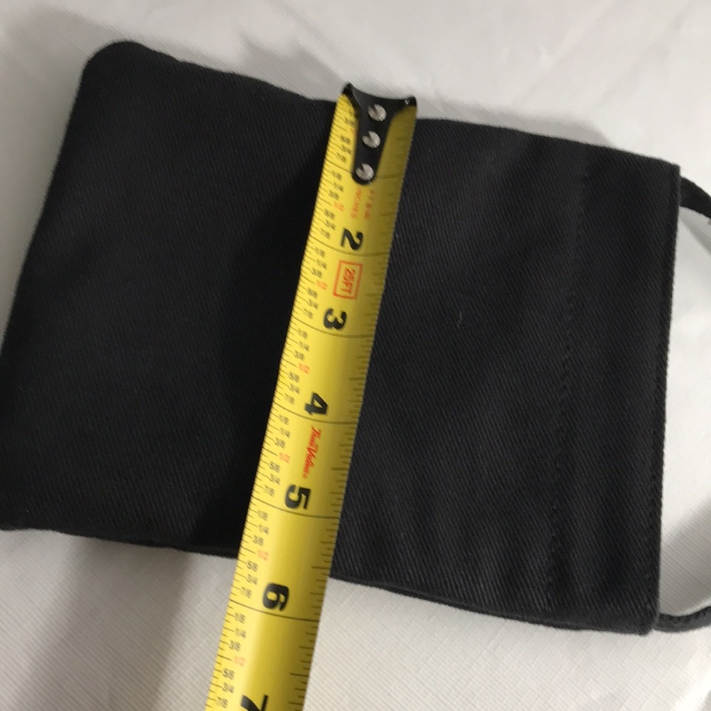 Brandy Melville Black Cotton Mini Phone Crossbody Purse Bag - Picture 8 of 8